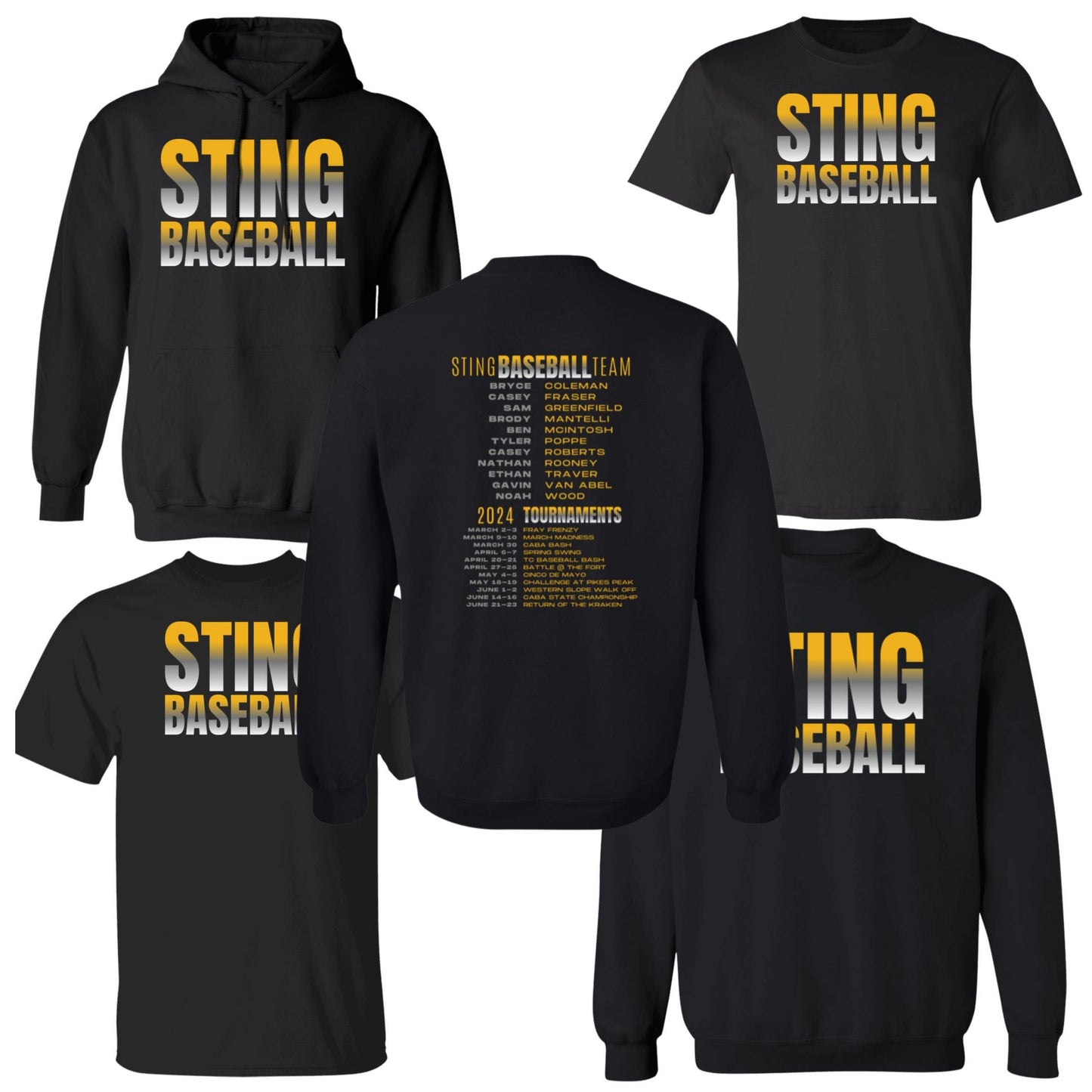 2024 13U Sting Baseball Players & Tournaments- Adult