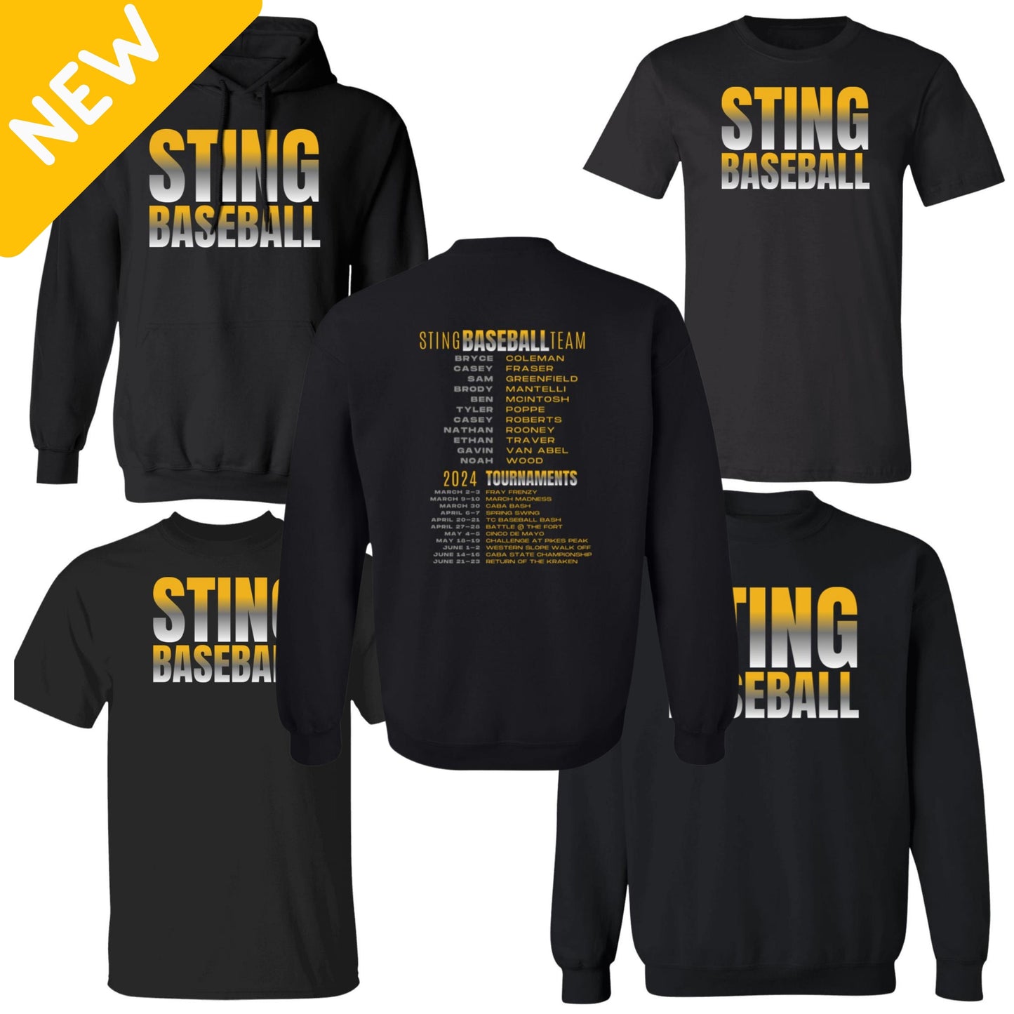 2024 13U Sting Baseball Players & Tournaments- Adult