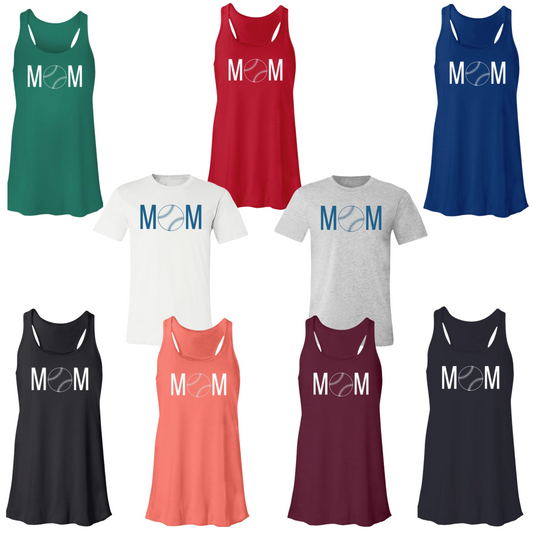Baseball Mom- Comfy T-shirt or Tank Top