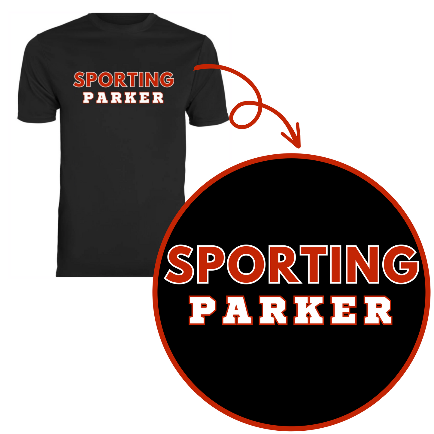 Sporting Parker- Youth Performance T-Shirts