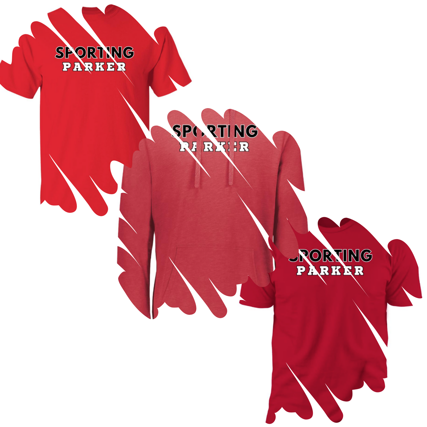 Parker Sporting Red Adult Shirts