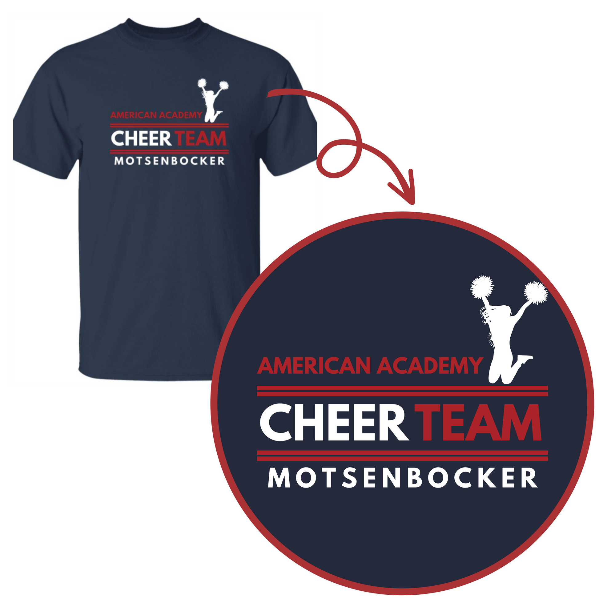 Navy American Academy Cheer Team Sweatshirt