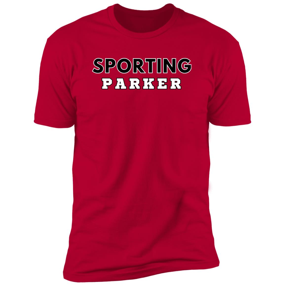 Red Sporting Parker Adult T-Shirt