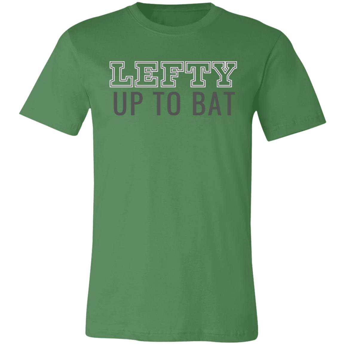 Lefty Up to Bat Comfy Baseball T-Shirt