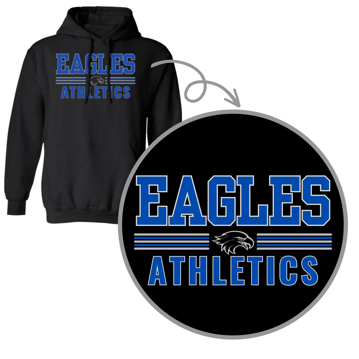 Eagles Athletics Adult Hoodie