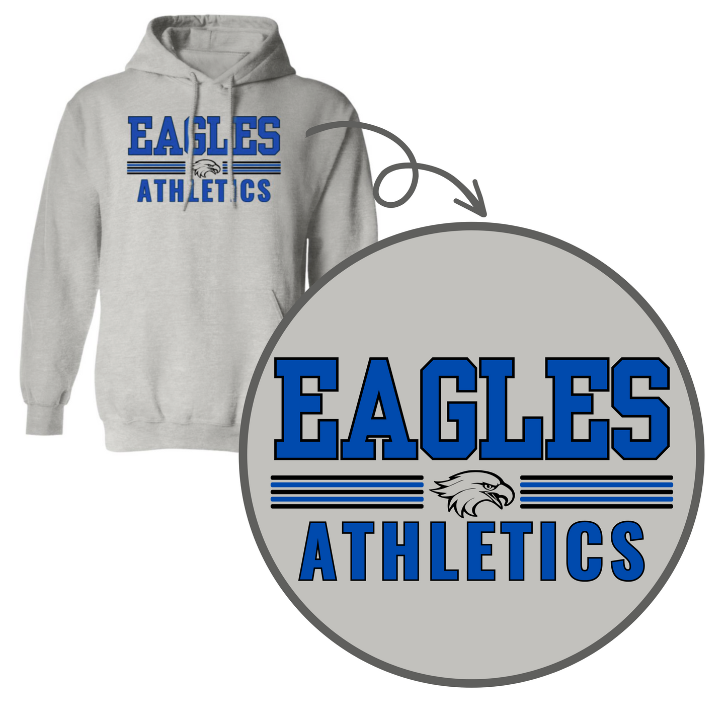Eagles Athletics Adult Hoodie