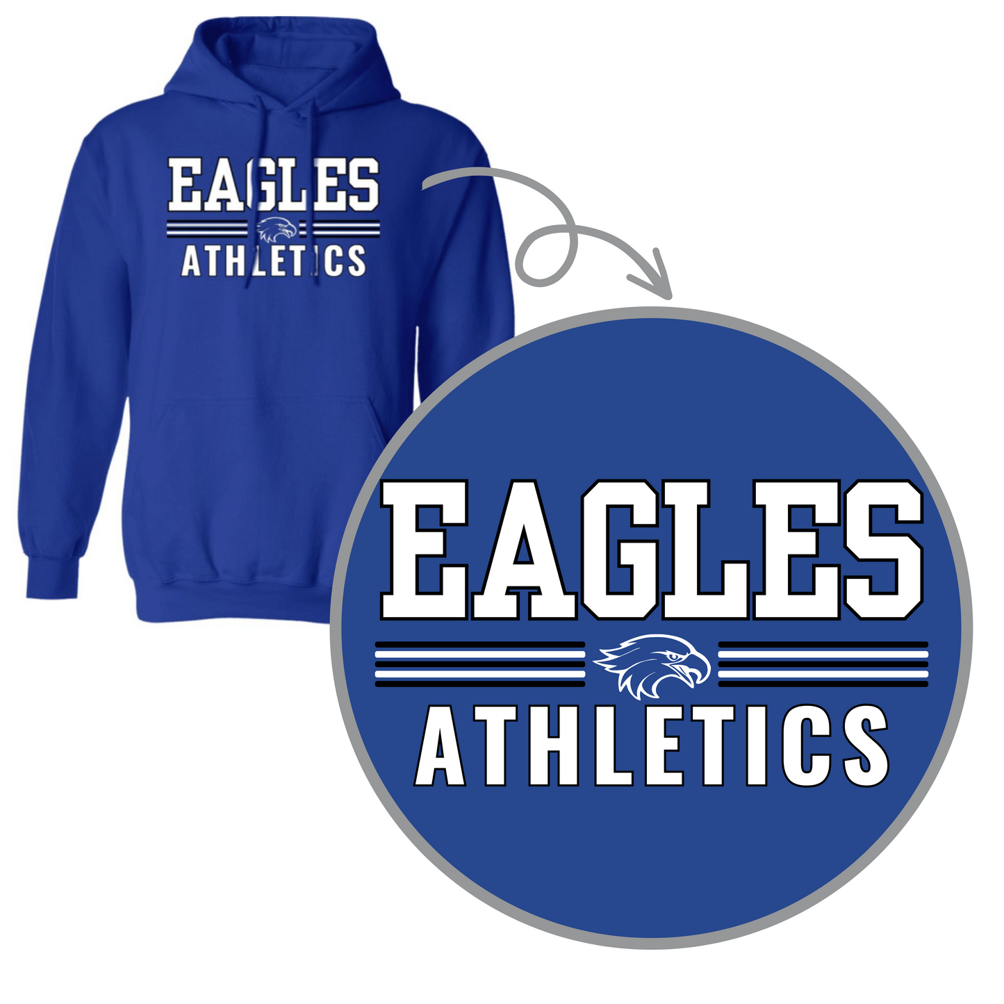 Eagles Athletics Adult Hoodie
