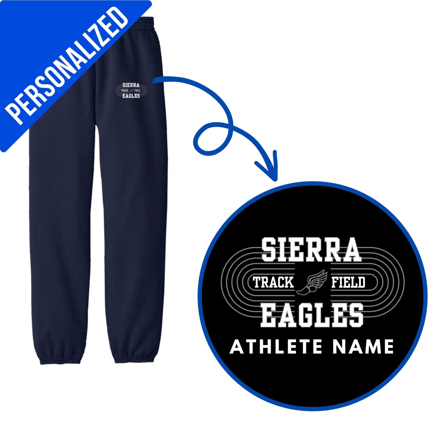 Personalized Sierra Track and Field- Youth