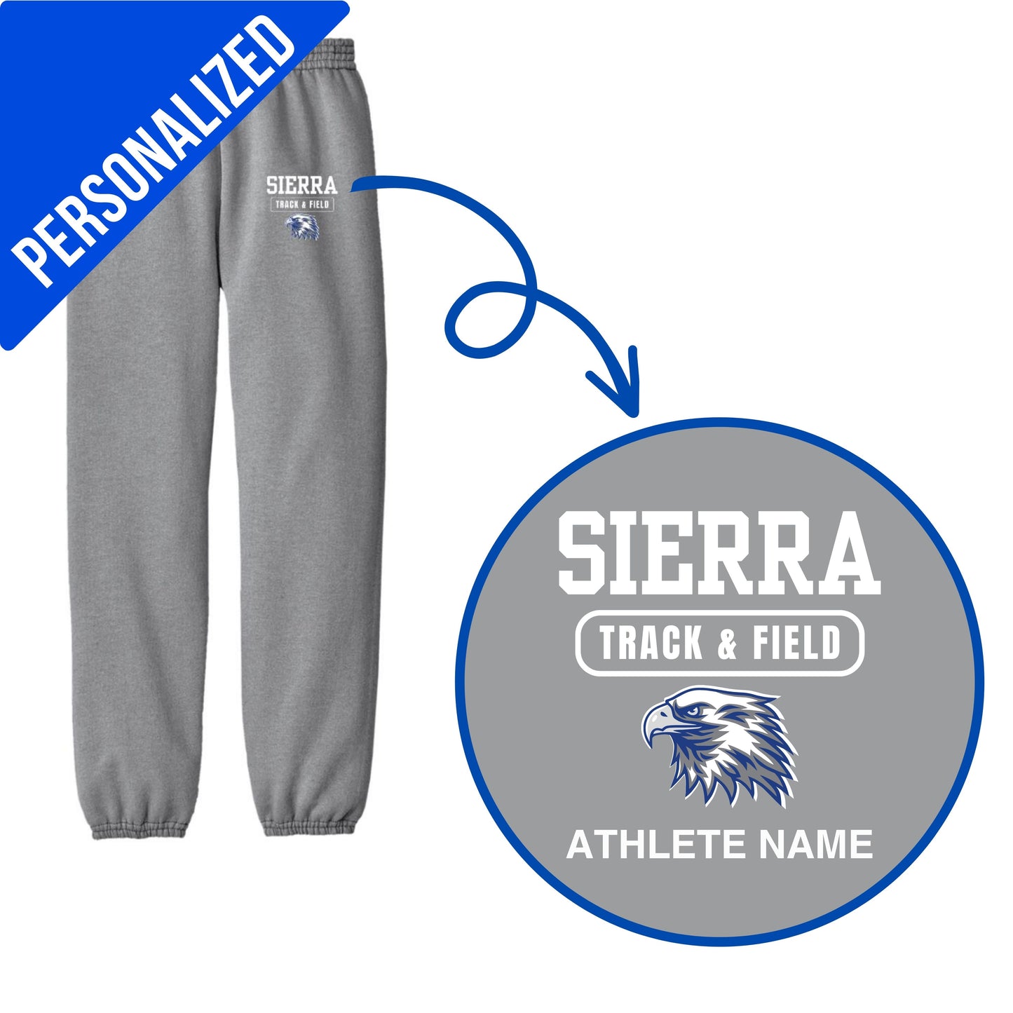 Personalized Eagles Track and Field- Youth