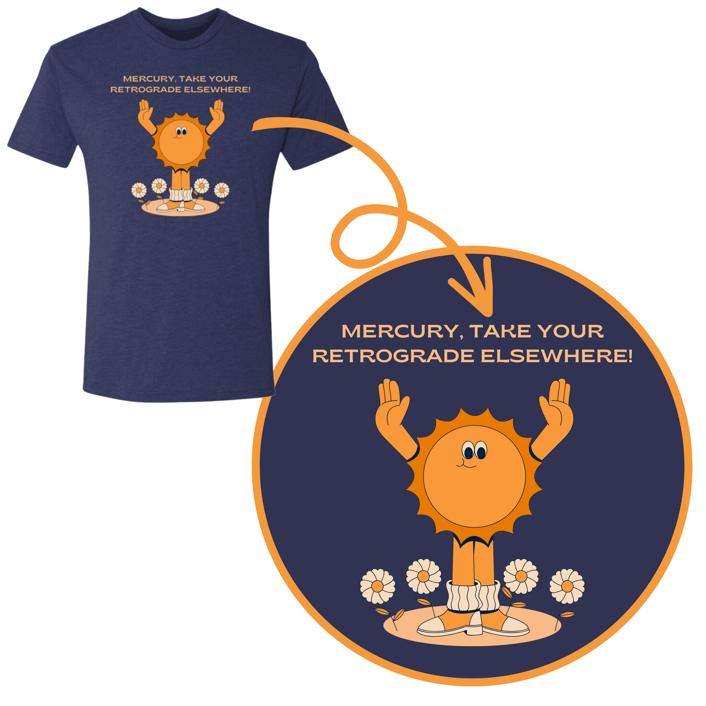 Mercury Take Your Retrograde Super Comfy Triblend T-Shirt