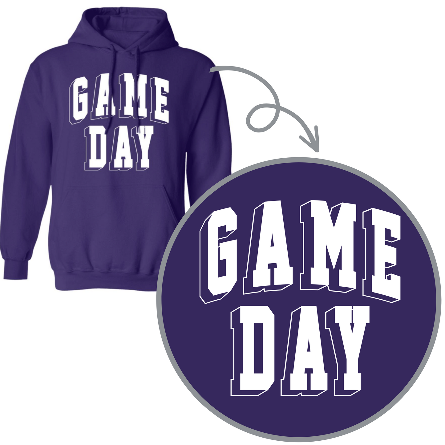 Game Day Hoodie- Adult Utility