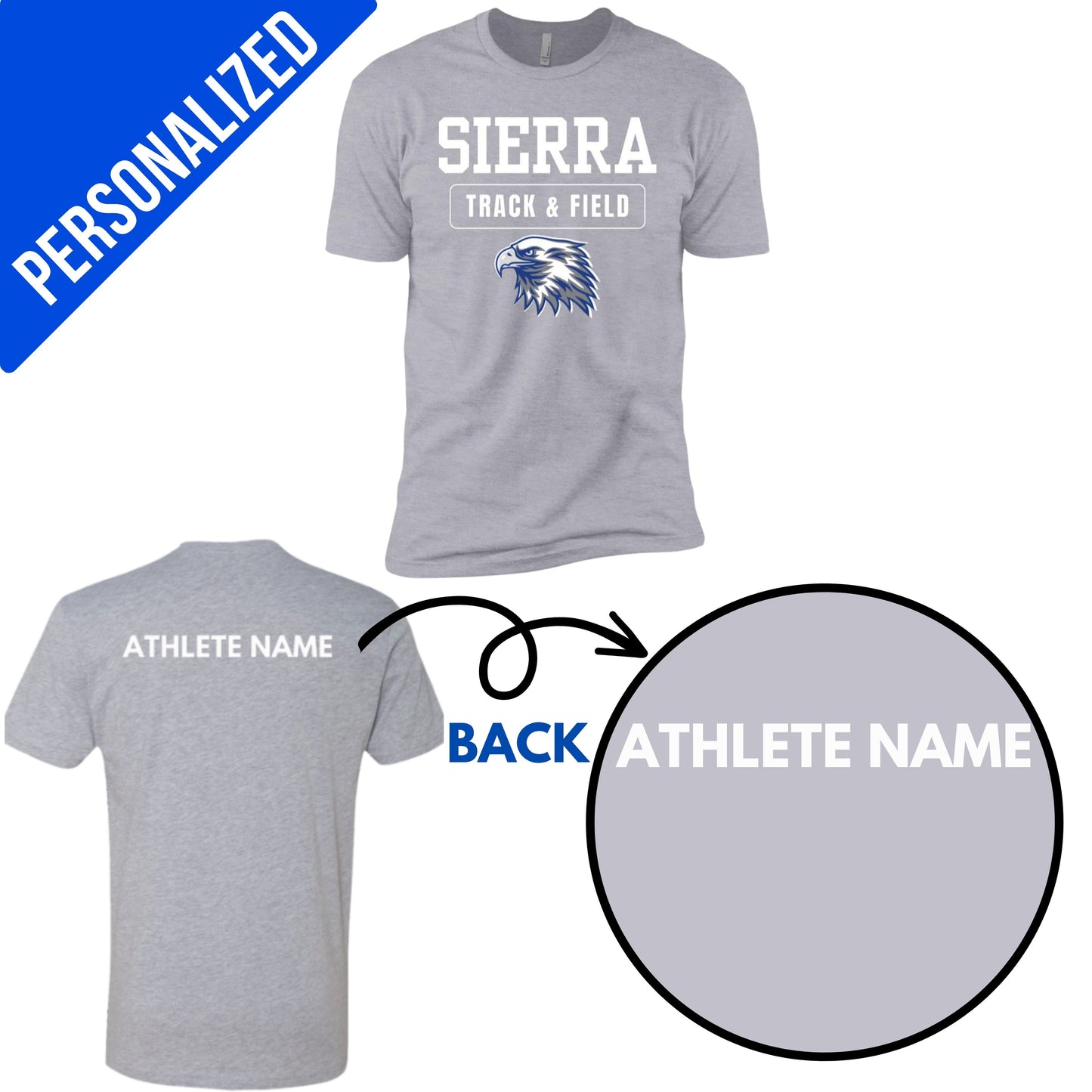 Personalized Eagles Track and Field- Youth