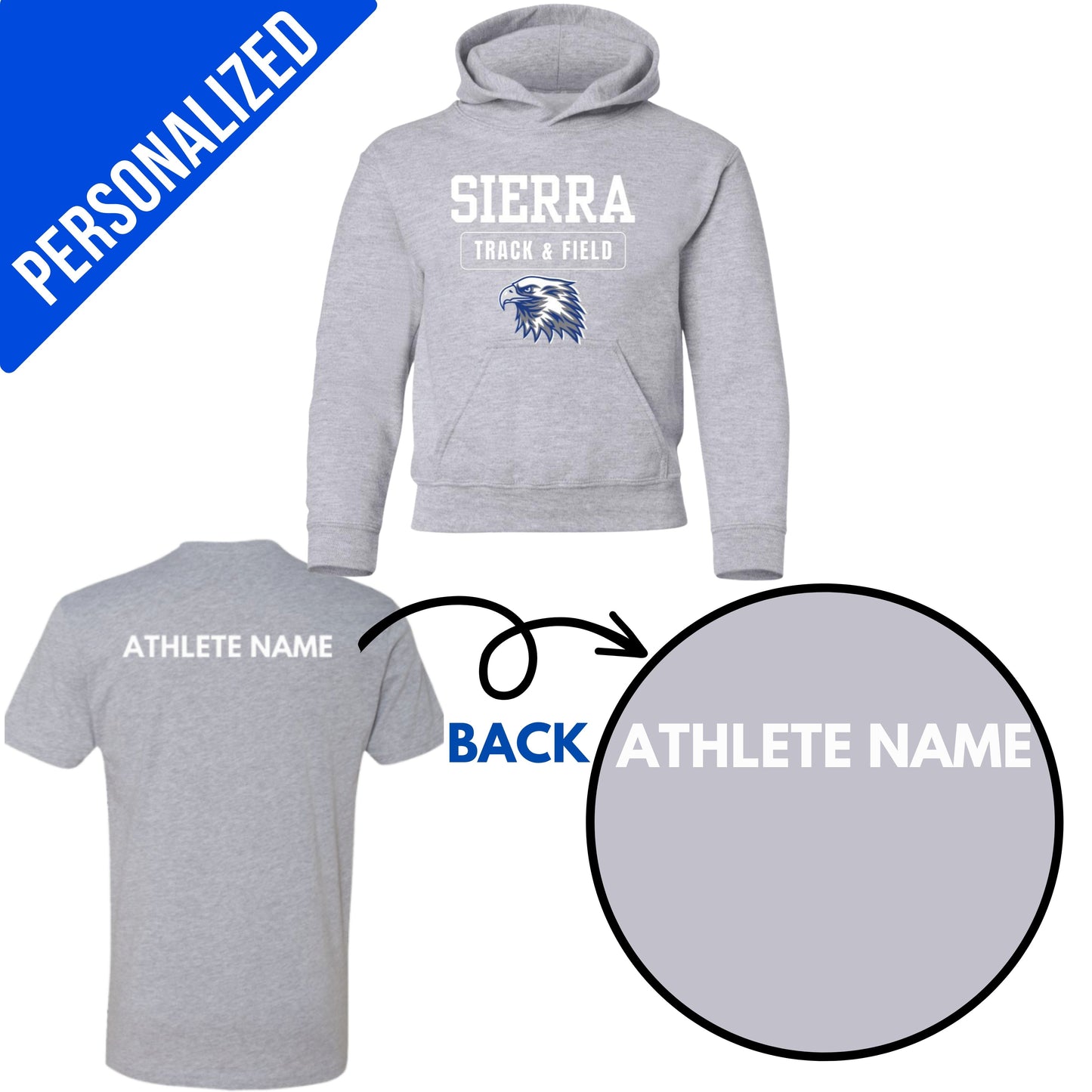 Personalized Eagles Track and Field- Youth