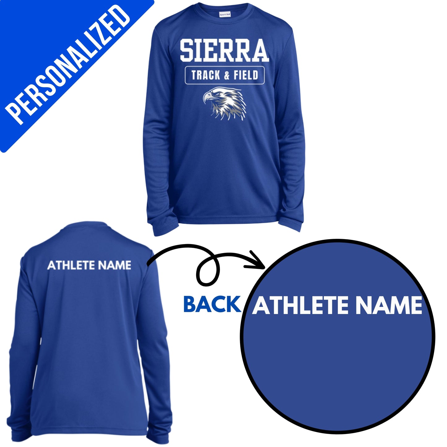 Personalized Eagles Track and Field- Youth