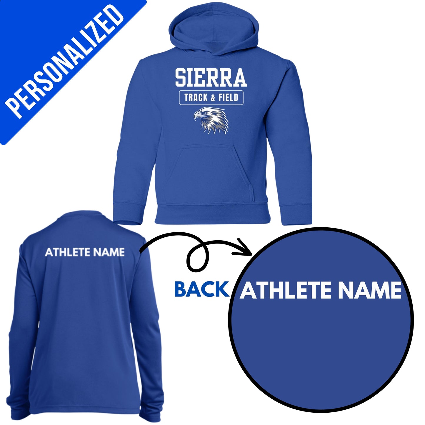 Personalized Eagles Track and Field- Youth