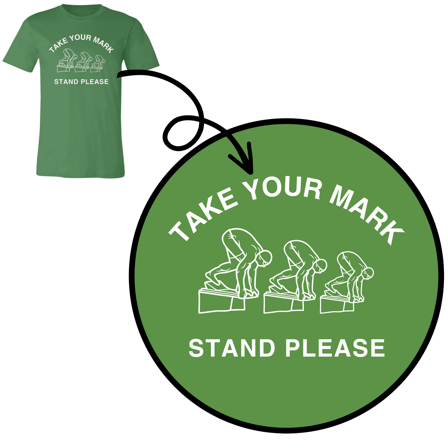 Take Your Mark- Adult Comfy T-Shirt