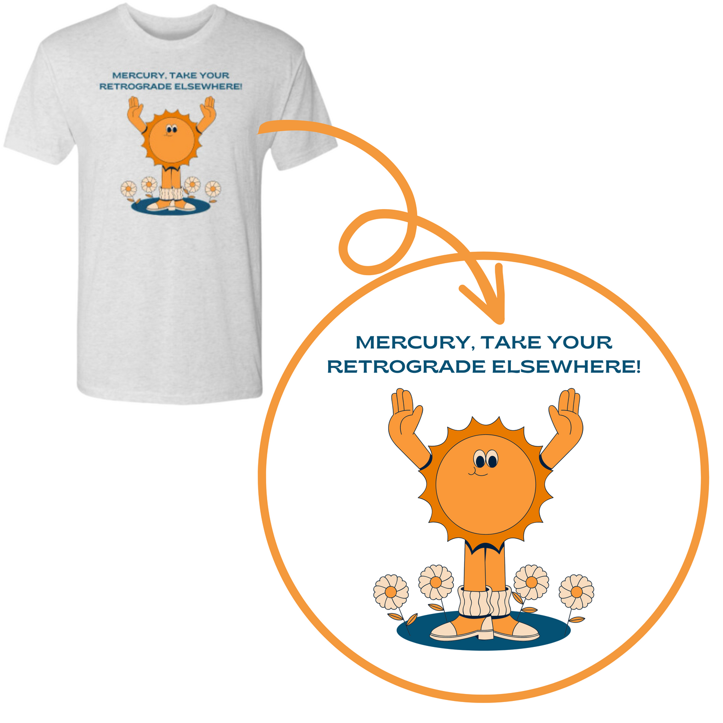 Mercury Take Your Retrograde Super Comfy Triblend T-Shirt