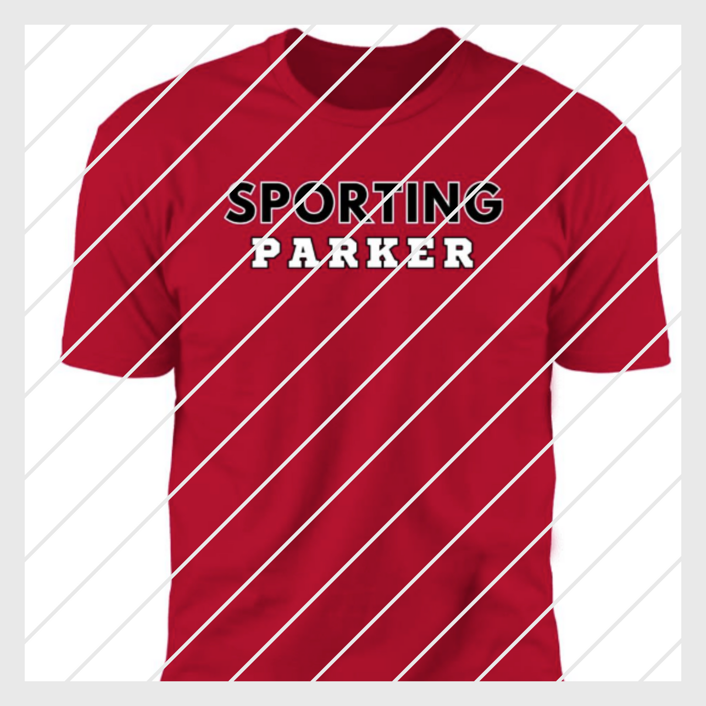 Parker Sporting Red Adult Shirts