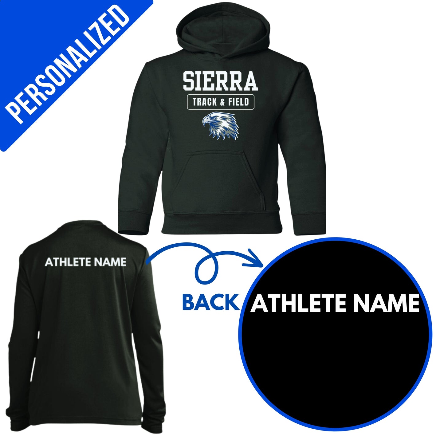 Personalized Eagles Track and Field- Youth