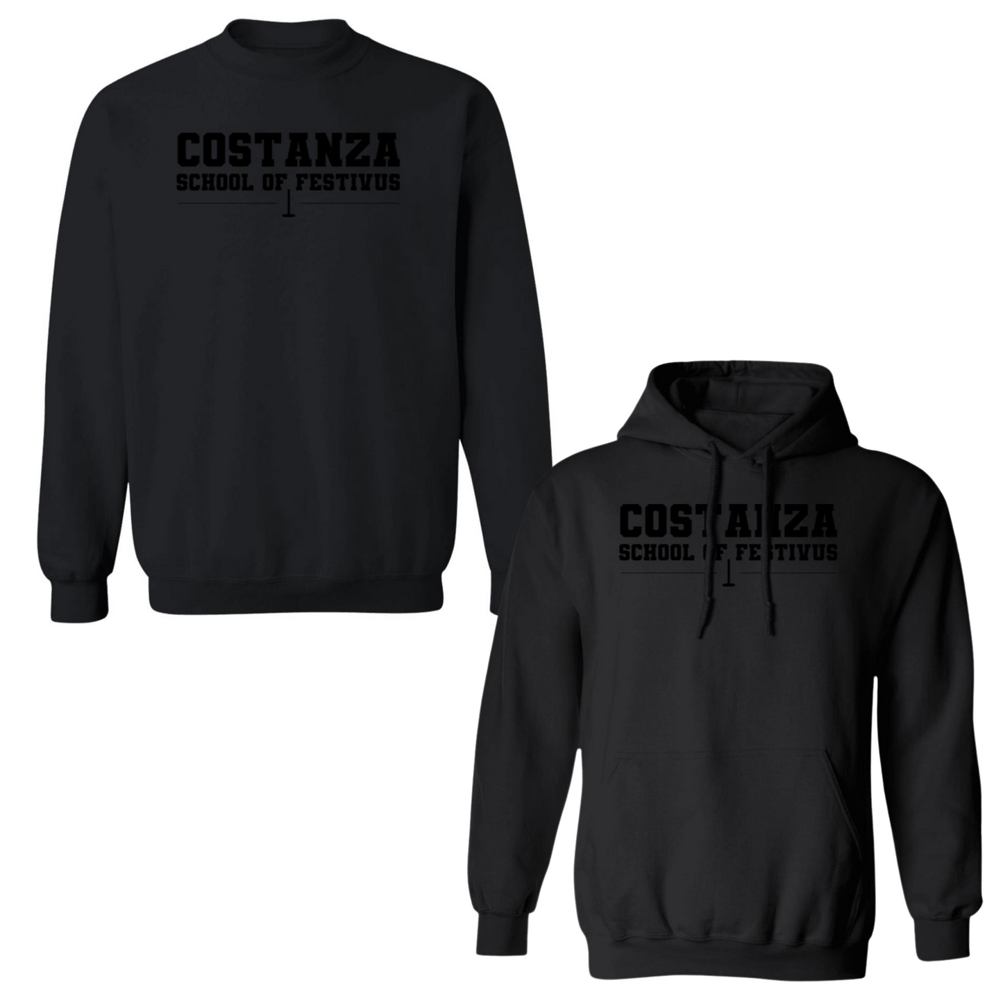 Costanza School of Festivus- Adult Black on Black