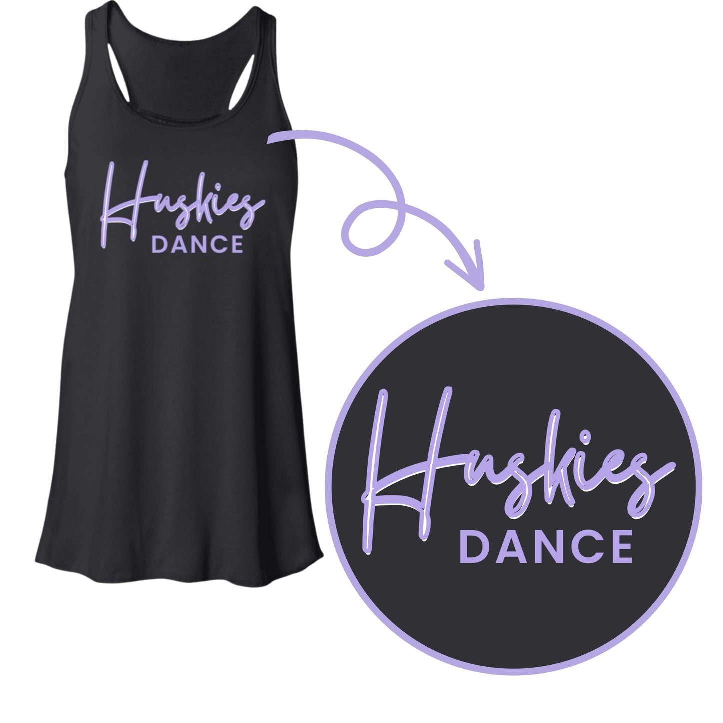 Douglas County Dance Team Flowy Racerback Tank