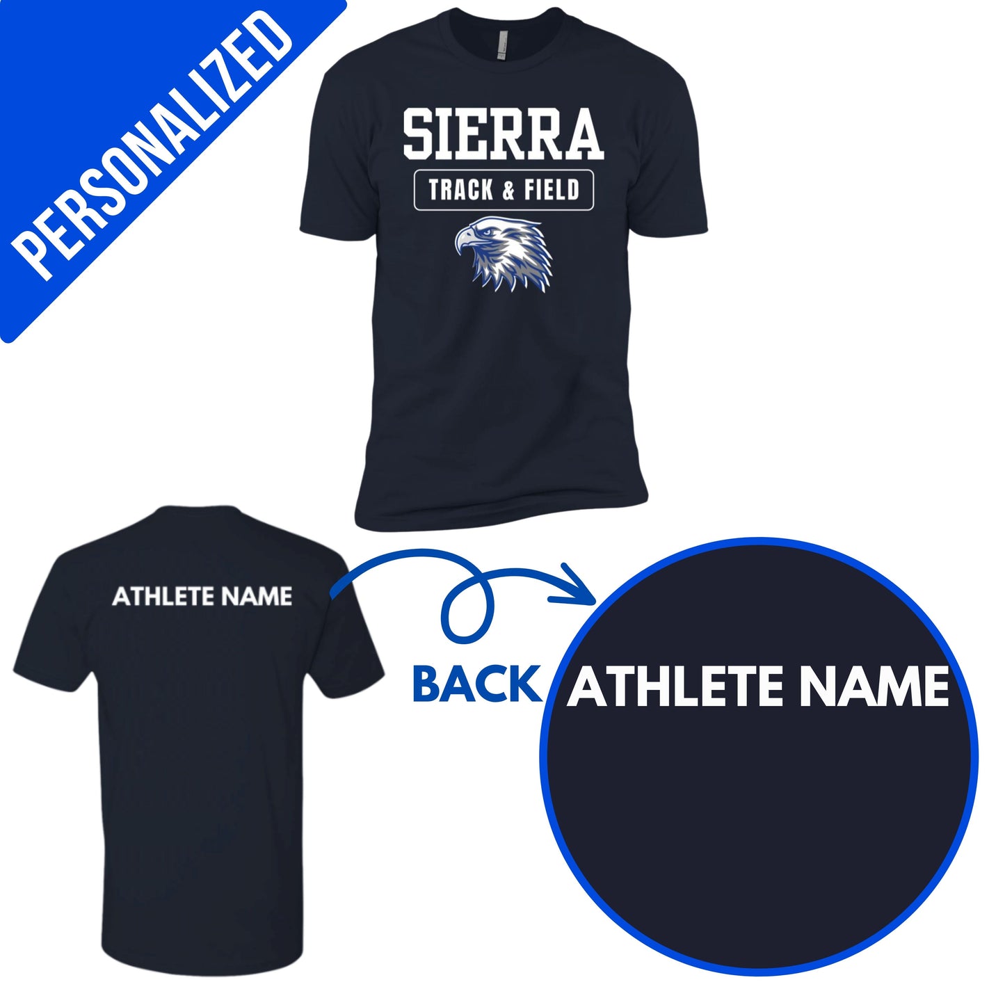 Personalized Eagles Track and Field- Youth