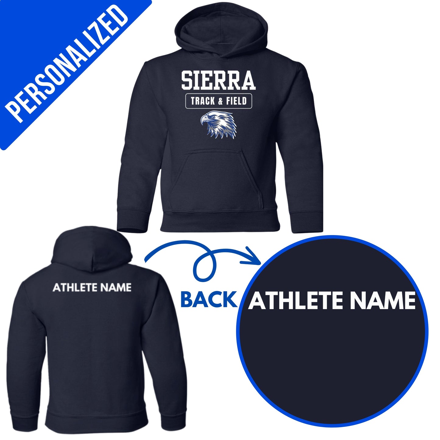 Personalized Eagles Track and Field- Youth