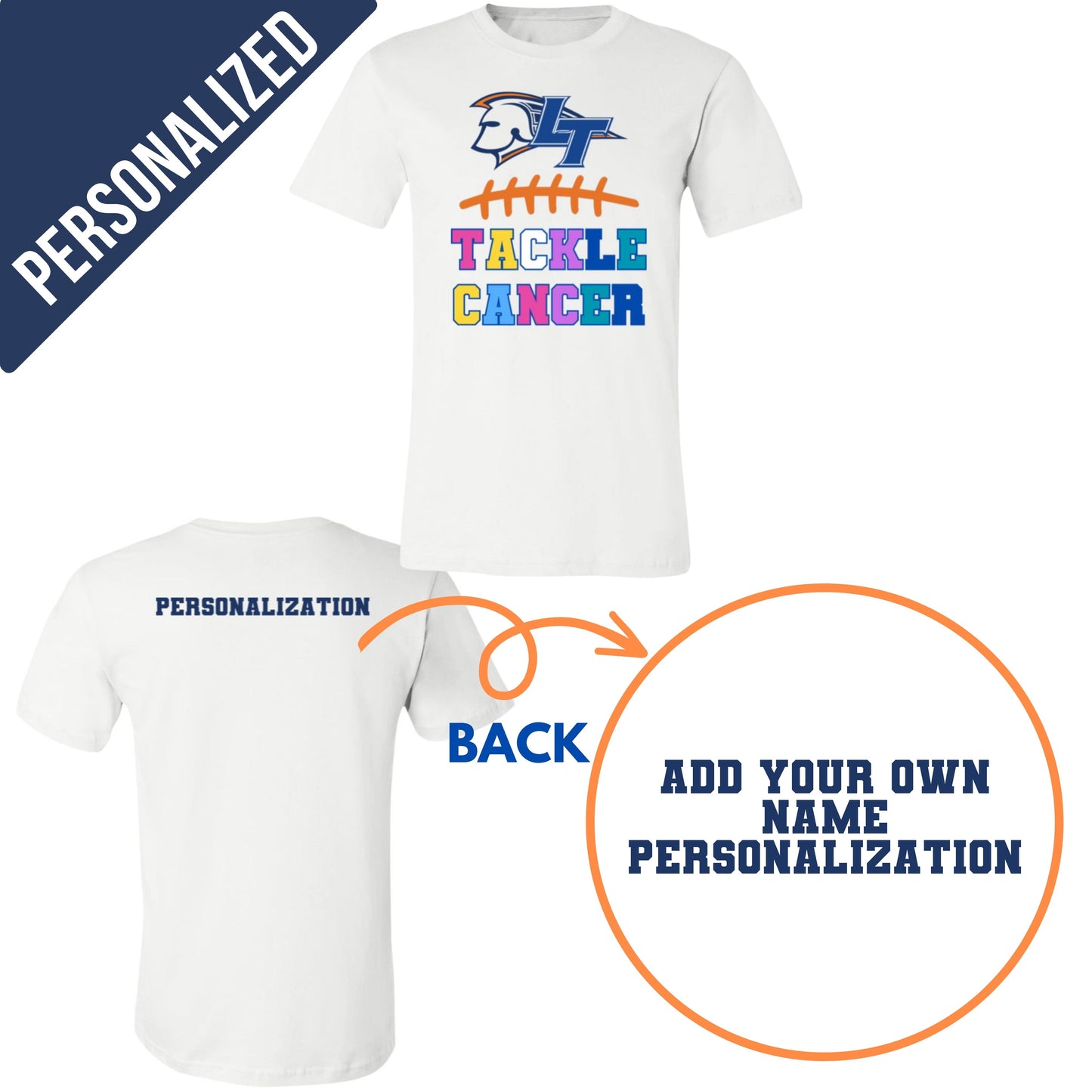 Personalized Legend Tackle Cancer- No Guarantee arrival before 10/11