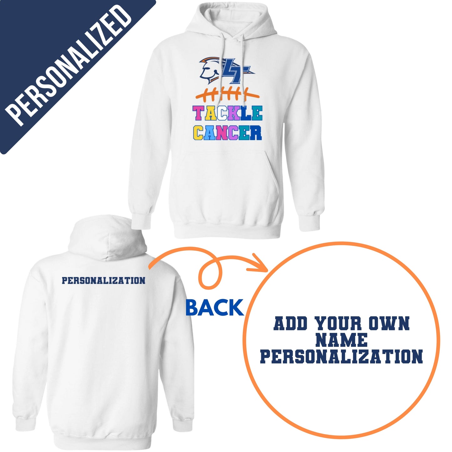 Personalized Legend Tackle Cancer- No Guarantee arrival before 10/11