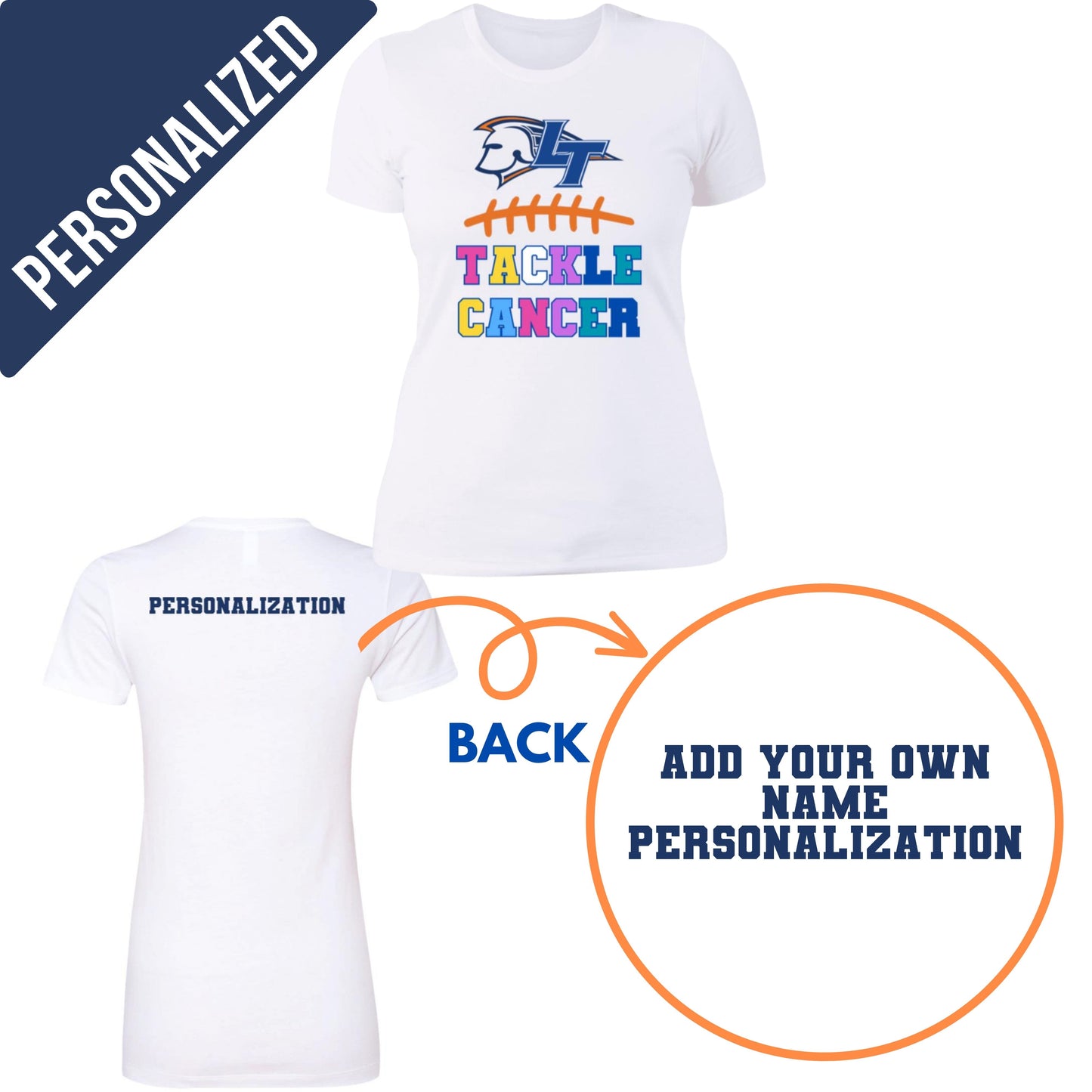 Personalized Legend Tackle Cancer- No Guarantee arrival before 10/11