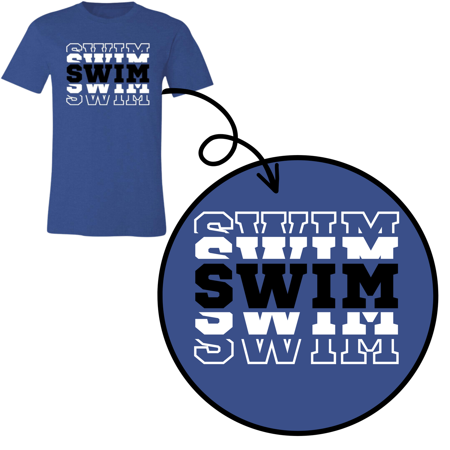 Swim- Adult Comfy T-Shirt