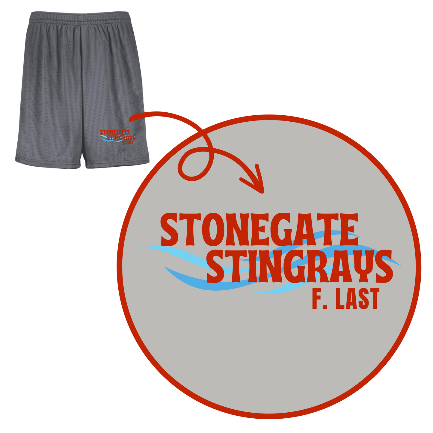 Stingray Waves Shorts- Youth