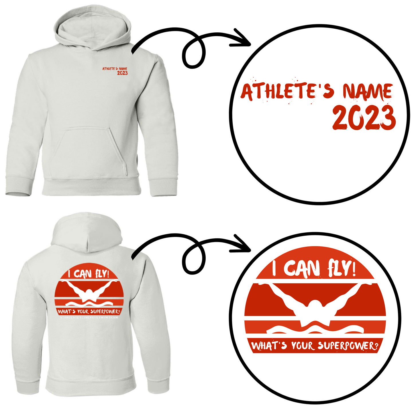 I Fly... Super Power- Youth Hoodie
