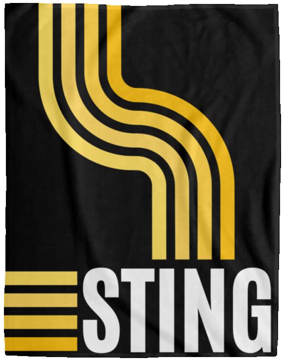 Sting Baseball Cozy Plush Fleece Blanket- 60x80