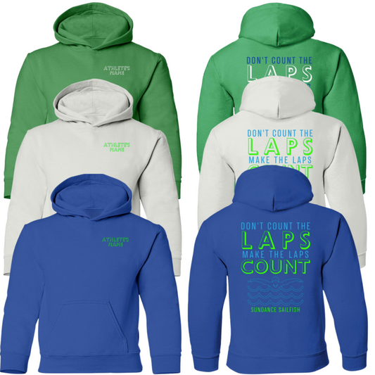 Make the Laps Count- Youth Utility Hoodie