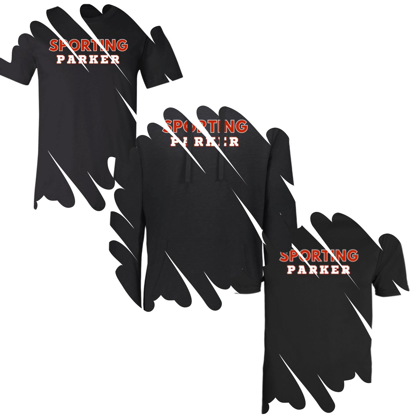 Parker Sporting Black Adult Shirts