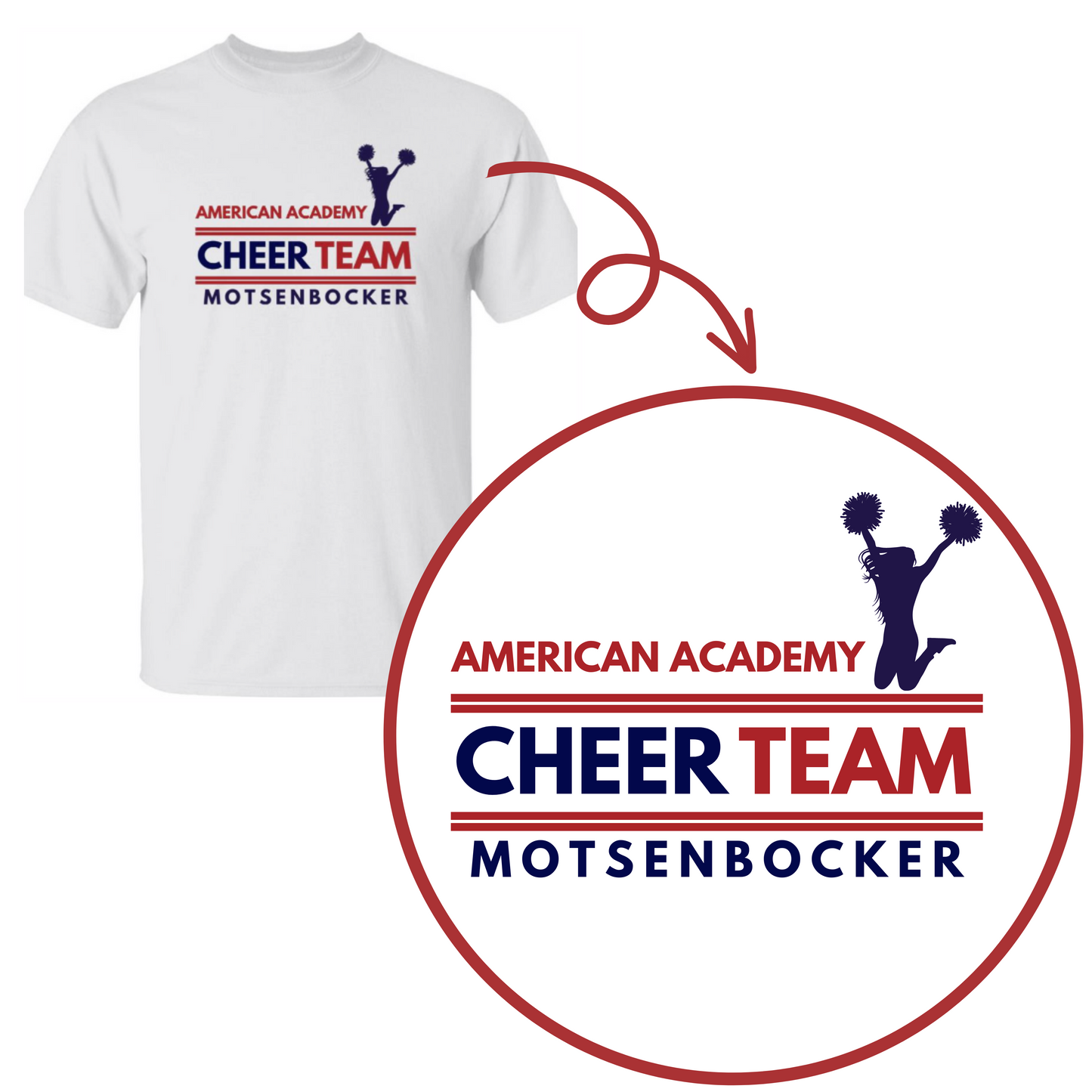 White American Academy Cheer Team Sweatshirt