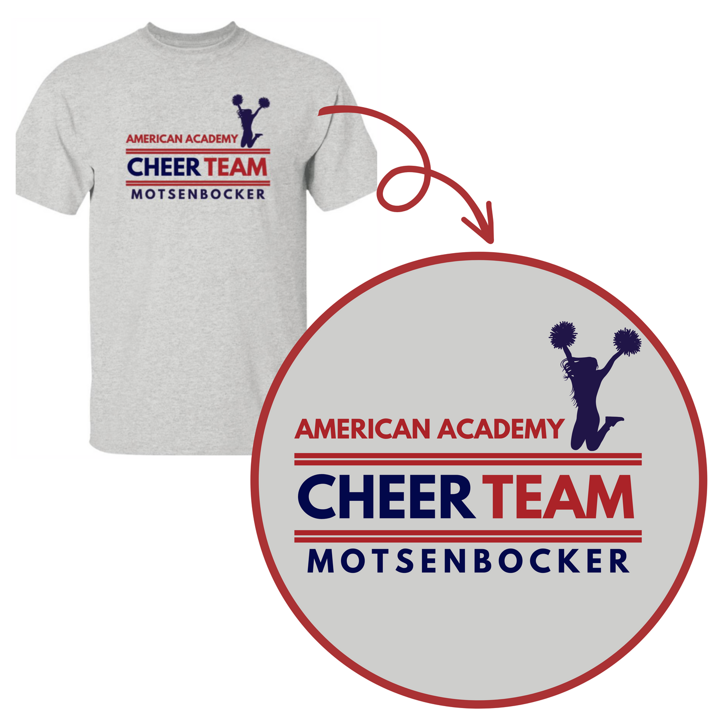 Gray American Academy Cheer Team Sweatshirt