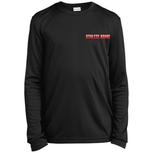 Youth Personalized Long Sleeve Performance T-Shirt