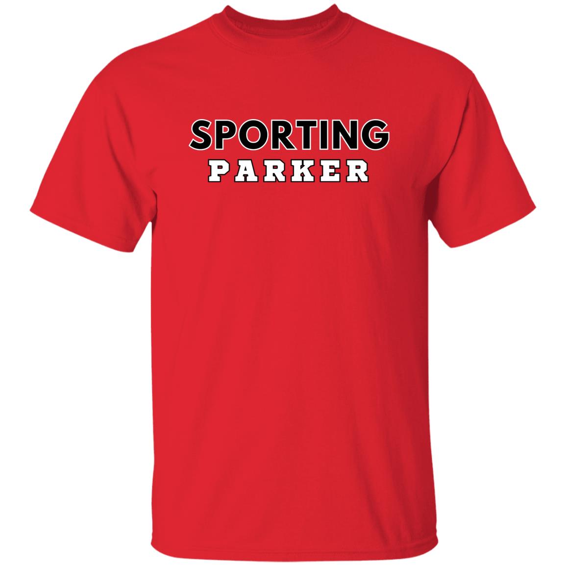 Red Sporting Parker Adult T-Shirt