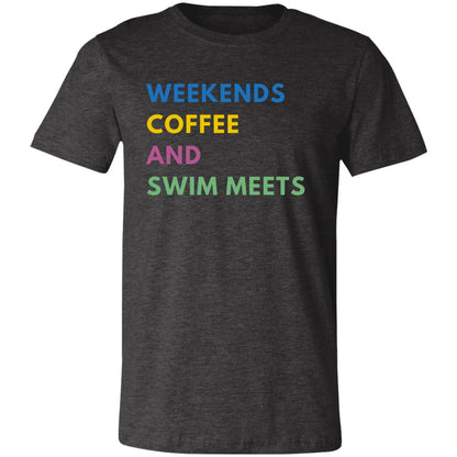 Gray Weekends Coffee and Swim Meets Comfy Tshirt