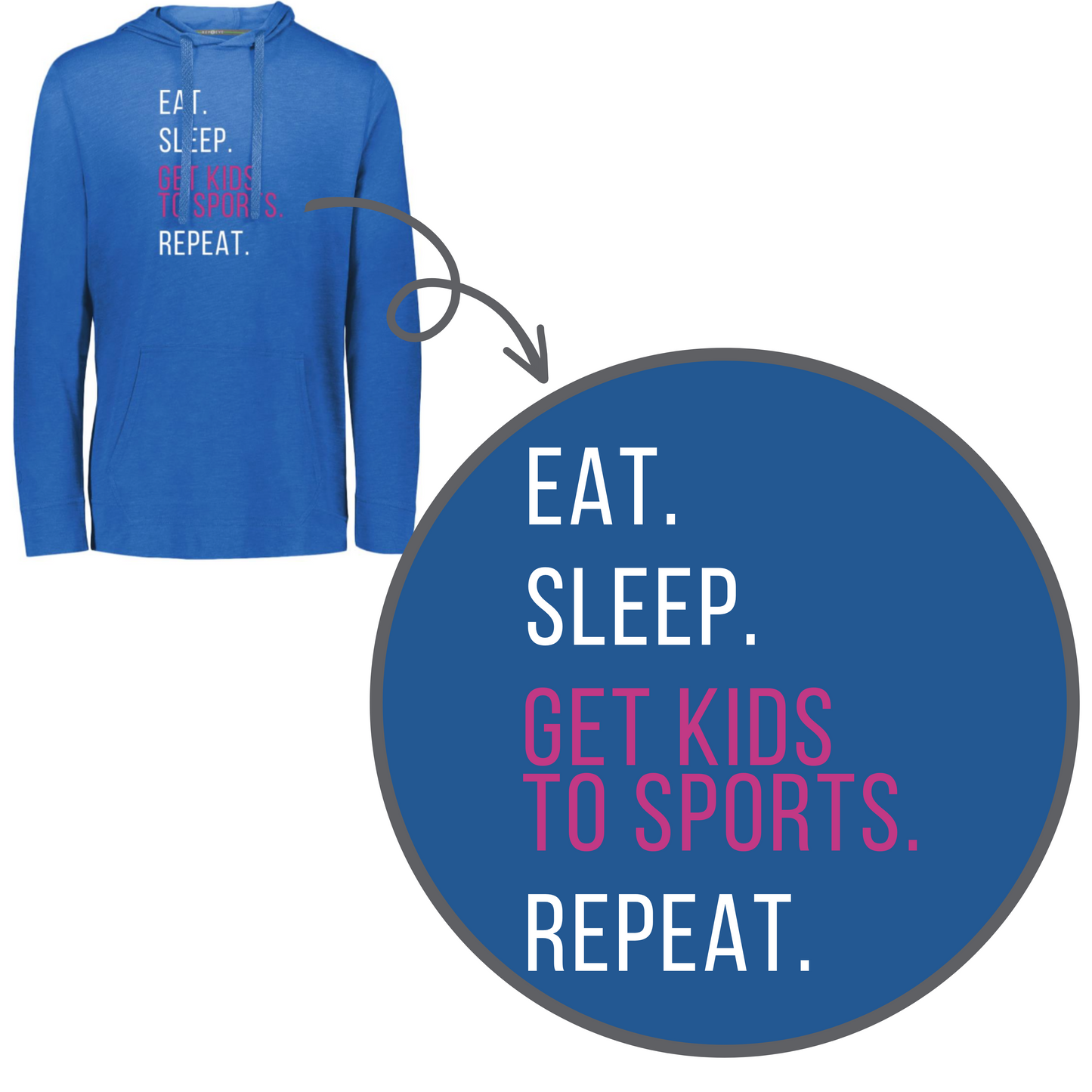 Get Kids to Sports- ECO T-Shirt Hoodie
