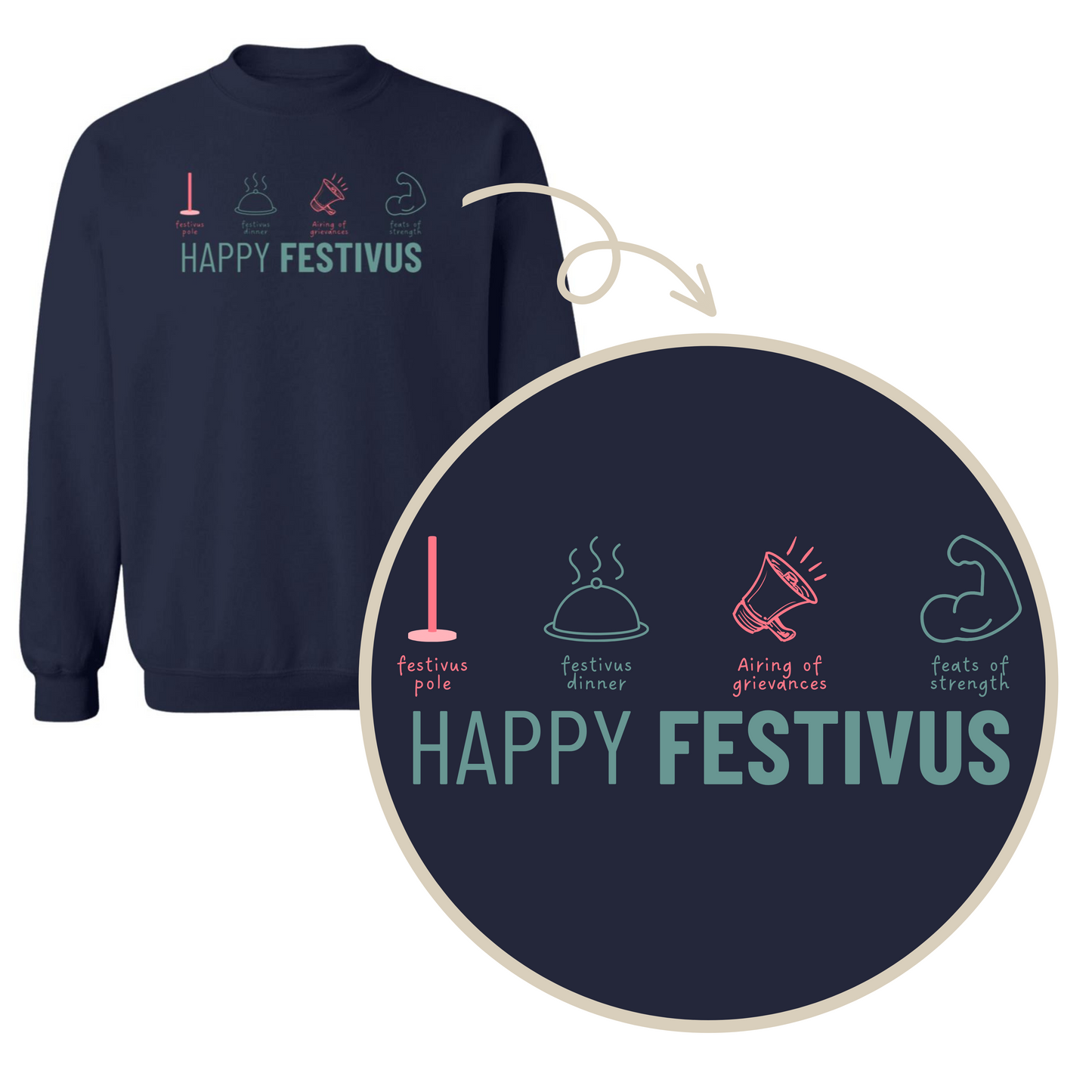 Elements of Festivus- Adult Sweatshirt