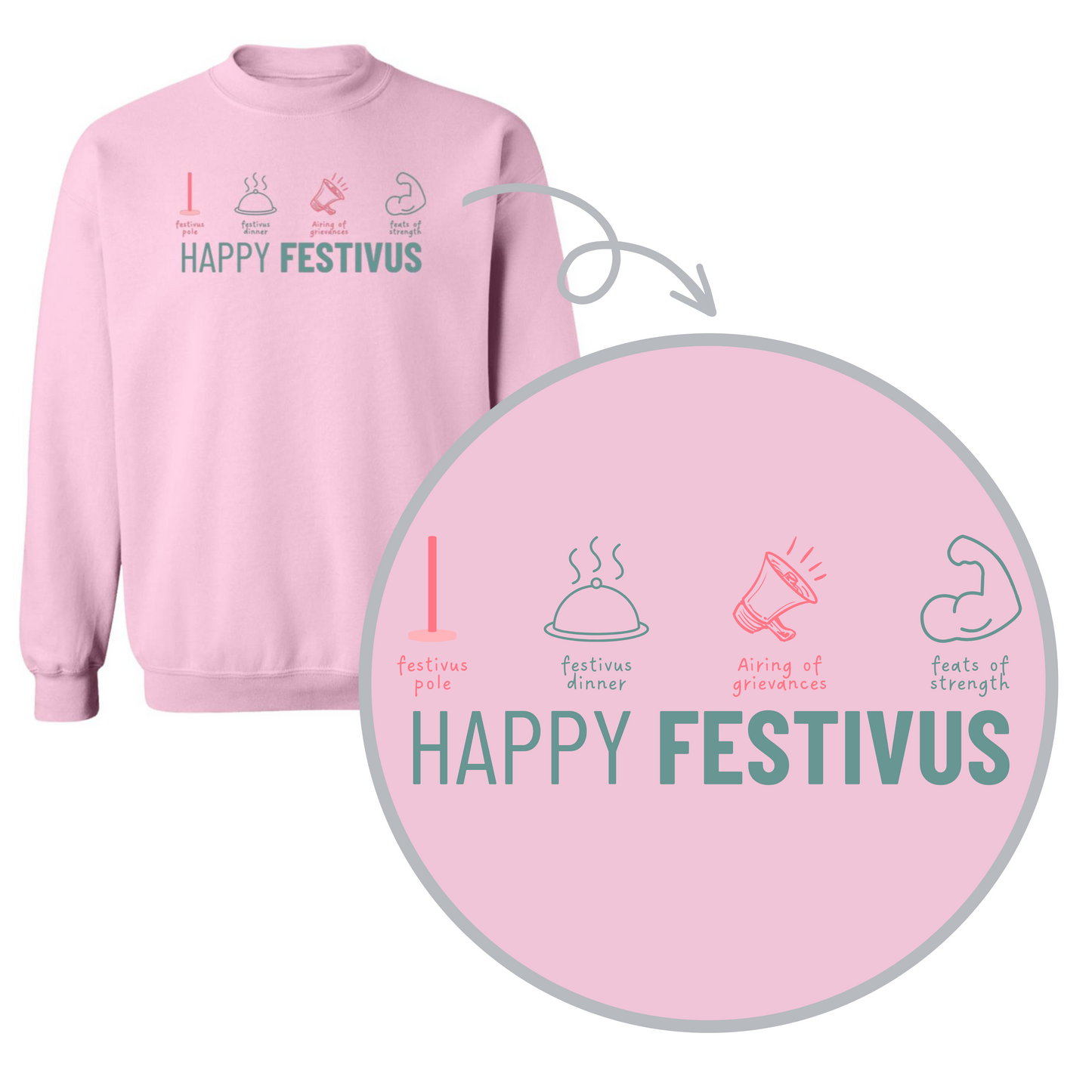 Elements of Festivus- Adult Sweatshirt