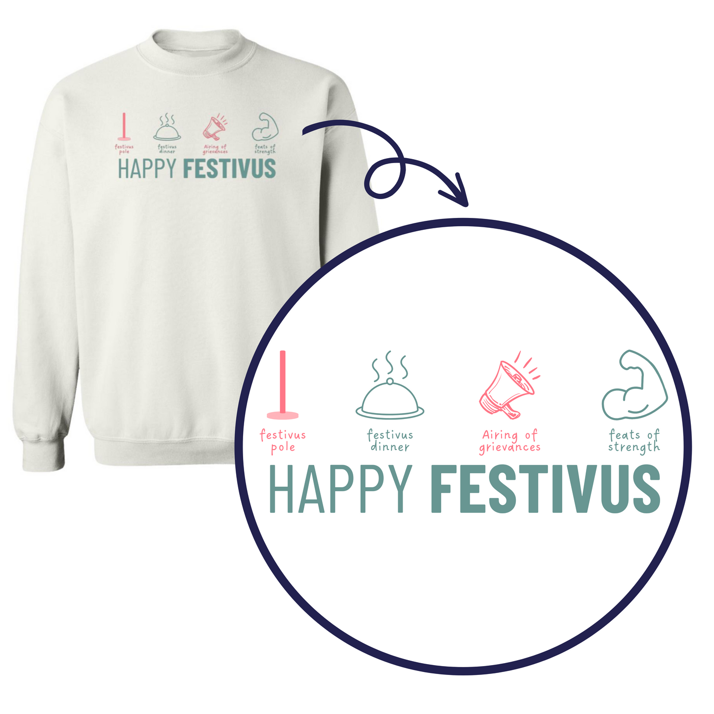 Elements of Festivus- Adult Sweatshirt