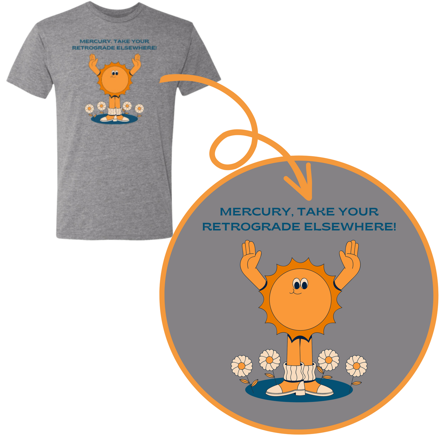 Mercury Take Your Retrograde Super Comfy Triblend T-Shirt