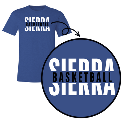 Sierra Basketball Sandwich Adult Comfy T-Shirt