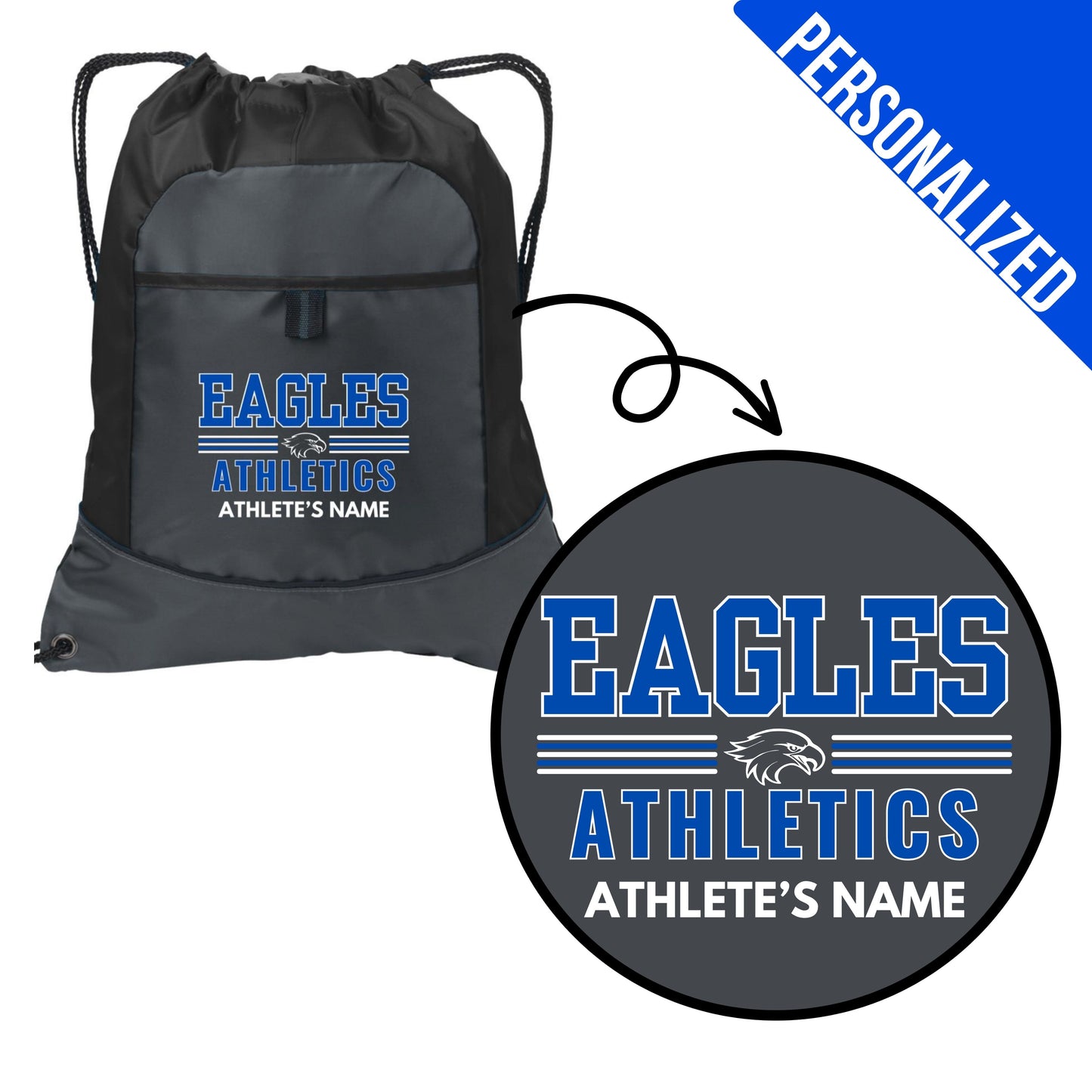 Eagles Athletics Bags- Personalized