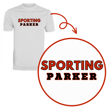 Parker Sporting White Adult Shirts