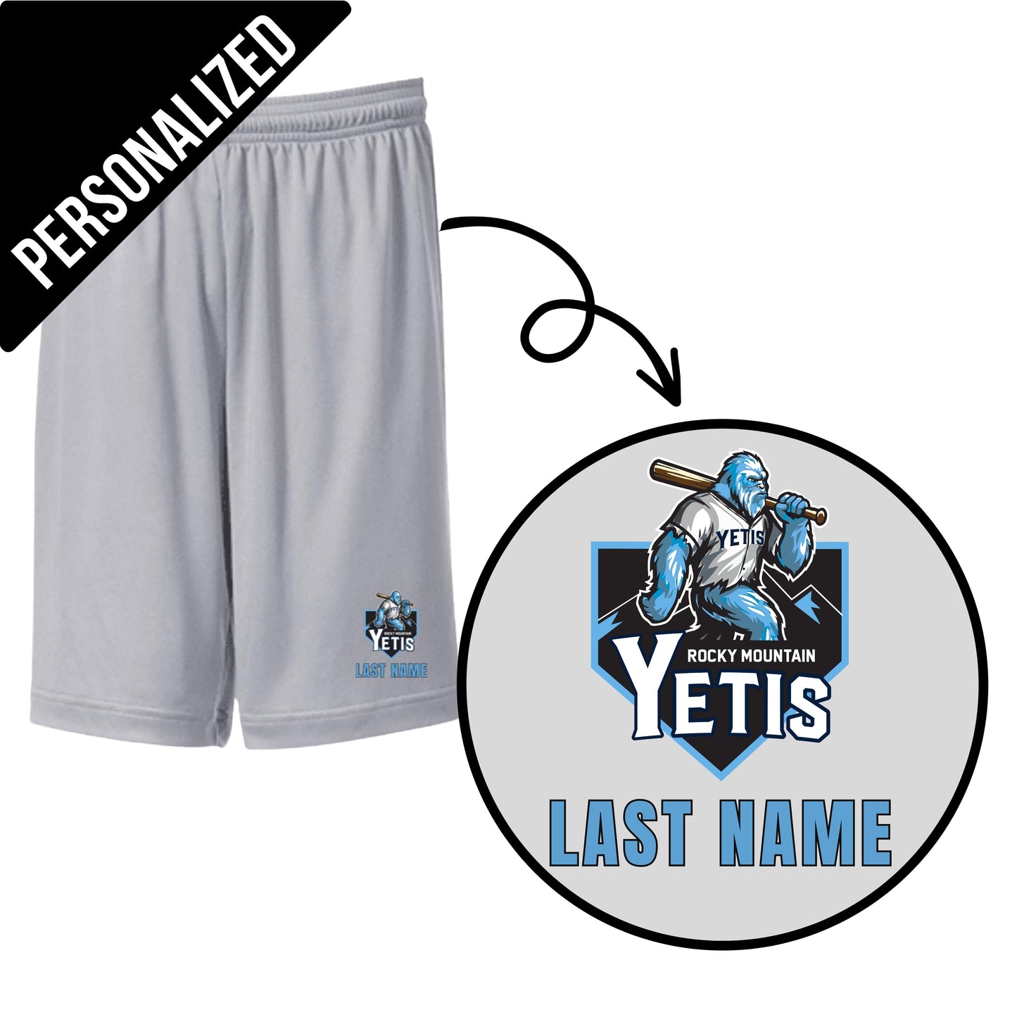 Youth Yeti Personalized Bottoms